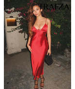 V Neck Sleeveless Slim Zipper Fly Long Dress - $1,969.01 MXN