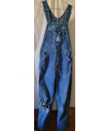 VTG Unisex Overalls Denim Liberty Brand Open Fly 56&quot;  Long 14&quot;  Waist Br... - £11.26 GBP