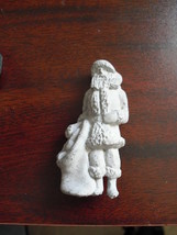 Vintage Lead Santa Claus with Toy Bag Figurine 2 3/8&quot; Tall - £18.20 GBP