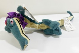 The Disney Store Fantasia Alligator Croc 7&quot; Bean Bag Stuffed Toy New Wit... - $9.89