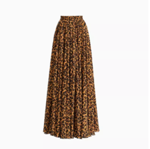 LEOPARD Print Mesh Maxi Skirt Summer Chiffon Skirt Custom Plus Size Beach Skirt image 4