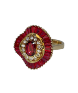 NO hEAT Ruby Diamond Ring 18K Gold w. Gemological Report, Make an offer ... - $78,665.97 MXN
