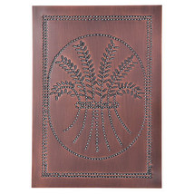 Vertical Wheat Cabinet Panel in Solid Copper - 4 - $124.99