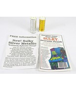 2 SULKY THREAD BOBBINS SILVER &amp; GOLD Metallic 250 YDS Each - $90.29 MXN