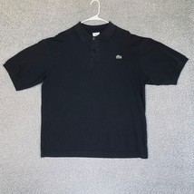 Lacoste Polo Shirt Adult 3XL Black Cotton Preppy Rugby Alligator Button ... - $21.56