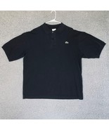 Lacoste Polo Shirt Adult 3XL Black Cotton Preppy Rugby Alligator Button ... - £17.03 GBP