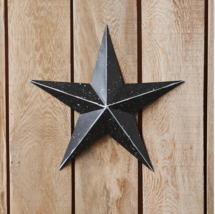 Black Speckled Metal Barn Star Wall Decor Dimensional 3D Hanging Rustic Texas - £17.38 GBP