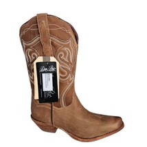 Dan Post All Over Taupe Karmel Snip Toe Cowboy Boots Women&#39;s 8M Brown DP80051 - £170.00 GBP