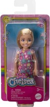 Barbie Chelsea HKD89 Small Girl Doll w/Blonde Hair &amp; Blue Eyes, Flowered... - $18.55 MXN