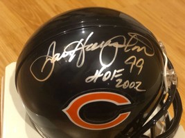 DAN HAMPTON Signed Auto Riddell Chicago Bears Mini Helmet  HOF 2002 - £157.90 GBP
