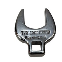 Craftsman Tools Chrome Crowfoot Wrench 3/8&quot; Drive 43628 7/8” VV SAE USA 7/8in. - £12.92 GBP