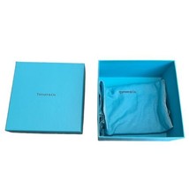 Tiffany &amp; Co Blue Box Jewelry Ornament Gift Set  Blue Dust Bag 6.25x6.25... - $93.49