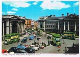 Postcard Trinity College &amp; Bank Of Ireland College Green Dublin City Ireland - £3.08 GBP