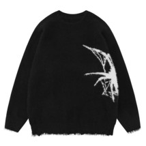 American Retro Spider Sweater Sweater Men - £35.53 GBP+