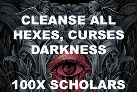 100X 7 Scholars Cl EAN Se All Hexes Curses &amp; Darkness Extreme Magick Ring Pendant - £78.48 GBP