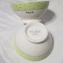 Rae Dunn Bowls Green Polka Dot Set of 2 Snack Bowls - $11.83