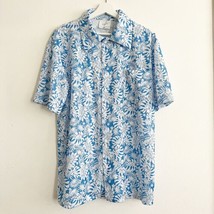 2023 Los Angeles Dodgers SGA Luau Night Floral Hawaiian Aloha Shirt M Blue EUC - £16.07 GBP