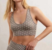 Z Supply v-neck dot tank bra in Warm Cocoa - $34.00