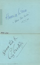 Cicely Courtneidge Anona Winn 2x Australian Singer Autograph s - £7.98 GBP