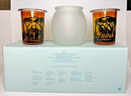 PartyLite Savannah Sunrise Tealight Votive Holder Trio P8D &amp; P9A/P8756 - £28.03 GBP