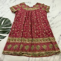 Vermont Country Store Womens Shift Dress Plus Size 1x Pink Green Floral ... - $31.67