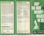 British Railways Hop on Our Merry Maker in 1972 Brochure  - $15.84