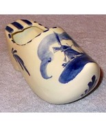 Vintage Porcelain Blue Delft Hand Painted Shoe Clog Ash Tray - $7.95