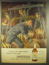 1945 Hiram Walker Imperial Ad - Weighing the Aged Whiskey by Joseph Hirsch - £14.55 GBP