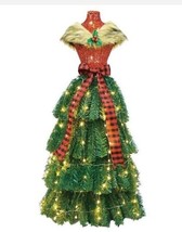 Winter Wonder Lane 4 ft LED Buffalo Dress Form Pre-Lit Christmas Tree NIB - £78.20 GBP