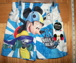 Disney Baby Clothes 18M Mickey Mouse Bathing Suit Trunks Hero Infant Swimsuit - £11.35 GBP