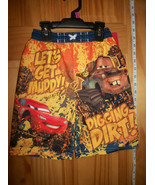 Disney Cars Boy Clothes XS Swimwear Trunks 4/5 Swim Wear Yellow Bathing ... - $19.47 CAD