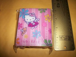 Hello Kitty Memo Pad Case Pink Sanrio Snap-Closure Notepad Notes Fairy Wings New - £2.70 GBP