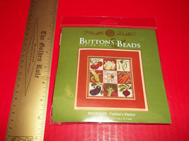 Craft Gift Mill Hill Kit Thread Button Bead Farmer&#39;s Market Counted Cros... - £11.15 GBP