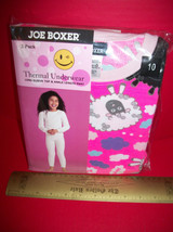 Joe Boxer Girl Clothes 10 Thermal Underwear Set Pink Sheep Top Pant Bottoms New - £8.34 GBP