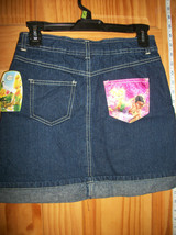 Disney Fairies Girl Clothes Sz 14 Tinkerbell Denim Jeans Skirt Tink Tinker Bell - £12.66 GBP