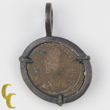Antico Romano Moneta IN Argento Antichizzato Lunetta Ciondolo 4.2 Grammi - £159.93 GBP