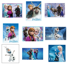9 Disney Frozen Stickers, Party Supplies, Decorations, Favors, Gifts, Labels - £9.43 GBP