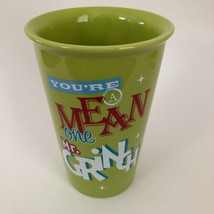 Dr. Seuss The Grinch Mug Cup Green 10 ounce Christmas Cartoon - £12.78 GBP