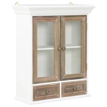 Wall Cabinet White 49x22x59 cm Engineered Wood - £54.85 GBP