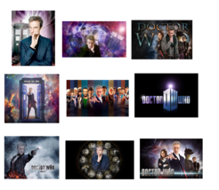 9 Doctor Who inspired Stickers, Birthday Party Favors, Labels, decorations - $11.99