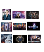 9 Doctor Who inspired Stickers, Birthday Party Favors, Labels, decorations - £9.39 GBP