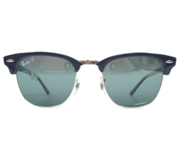 Ray-Ban Sunglasses RB3016 CLUBMASTER 1366/G6 Chromance Polished Blue Silver 49mm - $197.99