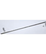 Signature Hardware 466739 60&quot; Straight Brass Shower Rod - Brushed Nickel - $96.97 CAD