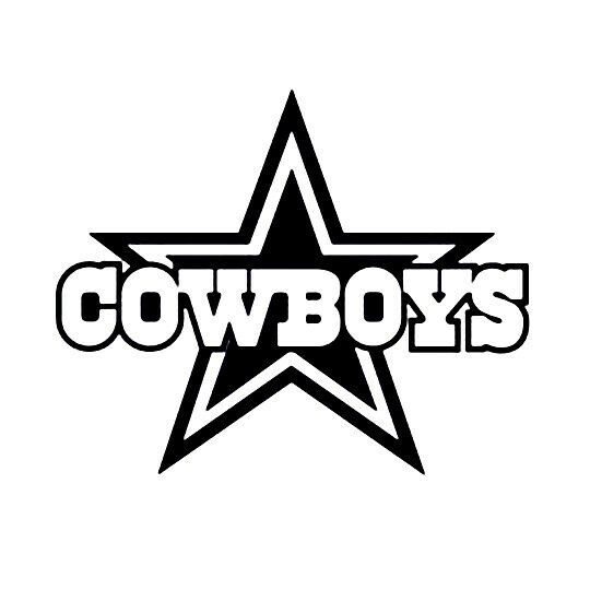 2x Dallas Cowboys Vinyl Decal Sticker Different colors & size for Cars/Bikes
