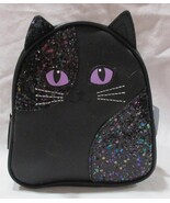 Bath &amp; Body Works BLACK CAT empty cosmetic Backpack Bag with glitter pur... - $35.08