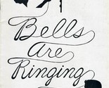 Bells Are Ringing Program Lynchburg Virginia Junior Woman&#39;s Club 1966 - £14.02 GBP
