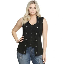 TRIPP Gothic Biker Punk Shirt Vest  Steampunk Sz 3  (3X) women Unworn - £71.19 GBP