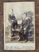 Vintage Cabinet Card. Dick &amp; Paul Epley by D. B. Chase in Denver, Colorado - £25.50 GBP