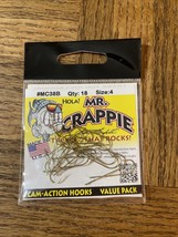 Mr. Crappie Cam Action Hook Size 4 - £15.47 GBP