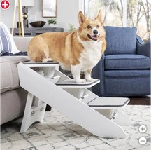 PetSafe Dog Cat Pet Steps Ramp White CozyUp Non-Slip Heavy Duty Adjustable - $178.99